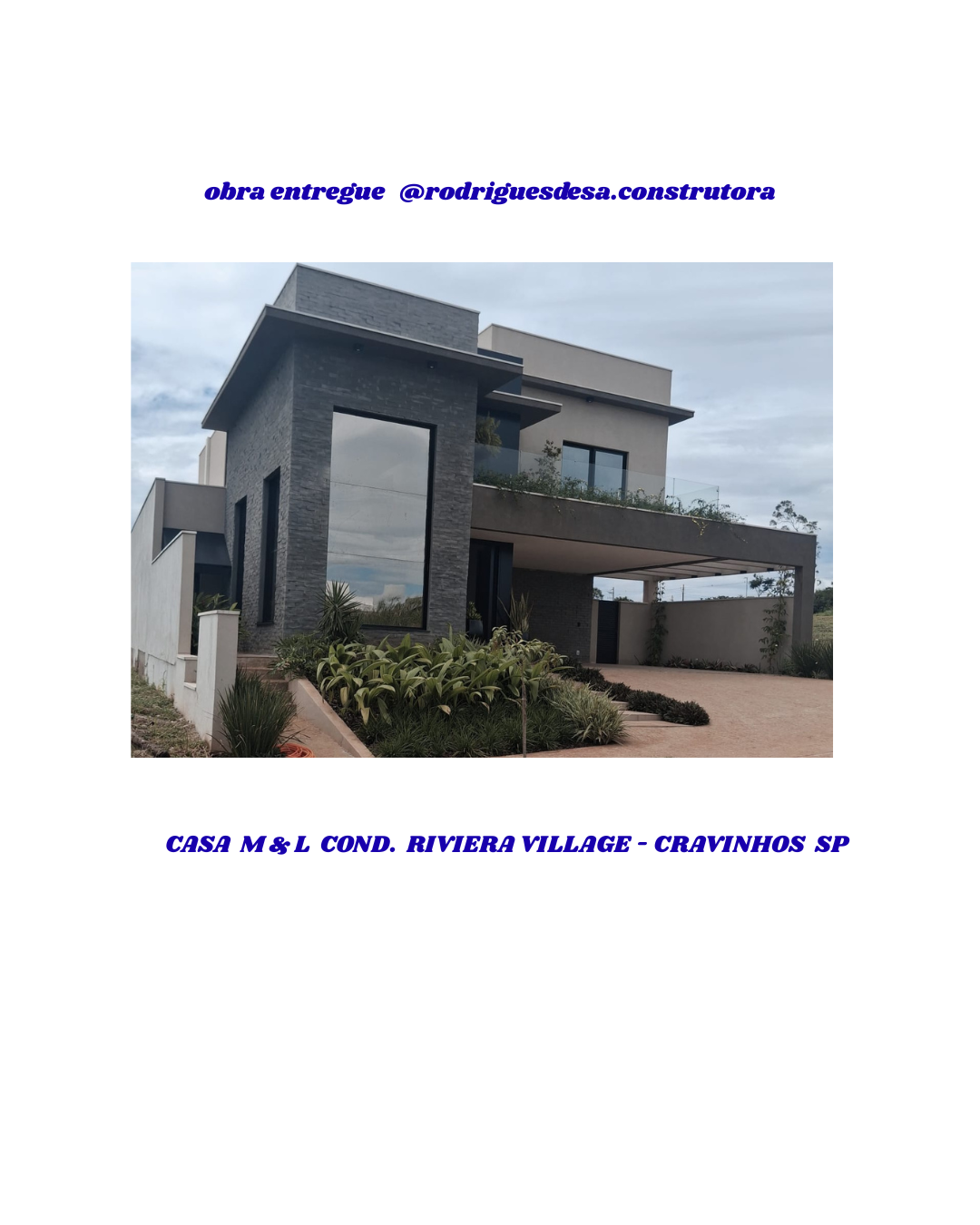 casa M & L obra